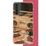 Huawei P Smart 2021 Uyumlu 90'Lar Kaset2 Baskılı Silikon Kılıf