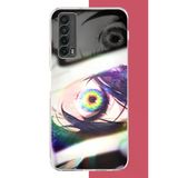 Huawei P Smart 2021 Uyumlu Anime Göz Baskılı Silikon Kılıf