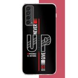 Huawei P Smart 2021 Uyumlu Asla Pes Etme Baskılı Silikon Kılıf