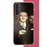Huawei P Smart 2021 Uyumlu Atatürk 4 Baskılı Silikon Kılıf