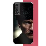 Huawei P Smart 2021 Uyumlu Atatürk4 Baskılı Silikon Kılıf