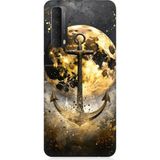 Huawei P Smart 2021 Uyumlu Ay Ve Çapa Desenli Silikon Kılıf