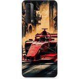 Huawei P Smart 2021 Uyumlu Formula Araba Desenli Silikon Kılıf