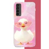 Huawei P Smart 2021 Uyumlu Gözlüklü Yavru Ördek Baskılı Silikon Kılıf