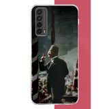 Huawei P Smart 2021 Uyumlu Halka Seslenen Atatürk Baskılı Silikon Kılıf