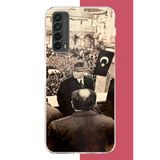 Huawei P Smart 2021 Uyumlu Halka Seslenen Atatürk2 Baskılı Silikon Kılıf