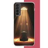 Huawei P Smart 2021 Uyumlu Huzur Dua Baskılı Silikon Kılıf