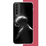 Huawei P Smart 2021 Uyumlu Karanlıktaki Anime Karakteri Baskılı Silikon Kılıf