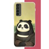 Huawei P Smart 2021 Uyumlu Kawaii Monapanda Baskılı Silikon Kılıf