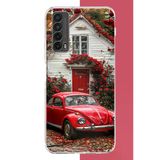 Huawei P Smart 2021 Uyumlu Kırmızı Vos Vos Baskılı Silikon Kılıf