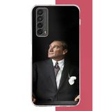 Huawei P Smart 2021 Uyumlu Kürsüden Bakan Atatürk Baskılı Silikon Kılıf