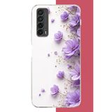 Huawei P Smart 2021 Uyumlu Lavanta Zarafeti Baskılı Silikon Kılıf