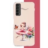 Huawei P Smart 2021 Uyumlu Minik Balerin2 Baskılı Silikon Kılıf