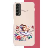 Huawei P Smart 2021 Uyumlu Minik Balerin3 Baskılı Silikon Kılıf