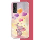 Huawei P Smart 2021 Uyumlu Minik Fil Baskılı Silikon Kılıf