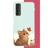 Huawei P Smart 2021 Uyumlu Minik Kedi Baskılı Silikon Kılıf