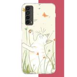 Huawei P Smart 2021 Uyumlu Mutlu Kedi Baskılı Silikon Kılıf