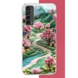 Huawei P Smart 2021 Uyumlu Nakışlı Köy Baskılı Silikon Kılıf