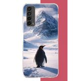 Huawei P Smart 2021 Uyumlu Nihilist Penguen2 Baskılı Silikon Kılıf