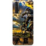 Huawei P Smart 2021 Uyumlu Para Grafiti Desenli Silikon Kılıf