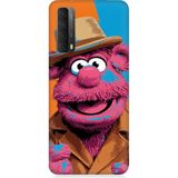 Huawei P Smart 2021 Uyumlu Pembe Kukla Desenli Silikon Kılıf