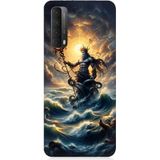 Huawei P Smart 2021 Uyumlu Poseidon Gücü Desenli Silikon Kılıf