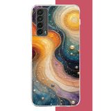 Huawei P Smart 2021 Uyumlu Renkli Uzay Baskılı Silikon Kılıf