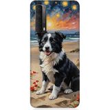 Huawei P Smart 2021 Uyumlu Sahil Köpeği Desenli Silikon Kılıf