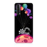 Huawei P Smart 2021 Uyumlu Silikon Kılıf Astranot Ve Uçan Balonlar