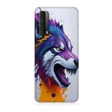 Huawei P Smart 2021 Uyumlu Silikon Kılıf Kızgın Savaşçı Kurt