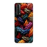 Huawei P Smart 2021 Uyumlu Silikon Kılıf Pastel Renkli Düğüm İpler