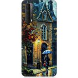 Huawei P Smart 2021 Uyumlu Sonbahar Evi Desenli Silikon Kılıf