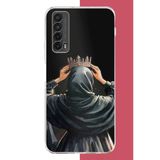 Huawei P Smart 2021 Uyumlu Taç Baskılı Silikon Kılıf