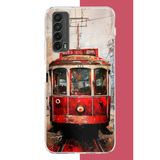 Huawei P Smart 2021 Uyumlu Taksim Tramvay Baskılı Silikon Kılıf