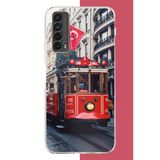 Huawei P Smart 2021 Uyumlu Taksim1 Baskılı Silikon Kılıf