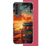 Huawei P Smart 2021 Uyumlu Vw Güneş Batımı.jpeg Baskılı Silikon Kılıf