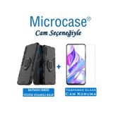 Huawei P Smart Pro 2019 Batman Yüzük Standlı Kılıf + Cam (Seç)