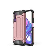 Huawei P Smart Pro 2019 ile uyumlu Çİft Katman Koruyucu Crash Military Tank Kılıf - Rose Gold