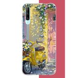 Huawei P Smart Pro Uyumlu Sarı Mobilet Baskılı Silikon Kılıf