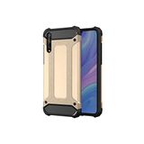 Huawei P Smart S / Y8P ile uyumlu Çİft Katman Koruyucu Crash Military Tank Kılıf - Gold