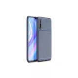 Huawei P Smart S (Y8p) Kamera Çıkıntılı Karbon Fiber Dokulu Renk Atmaz Koruyucu Kapak (Negro)