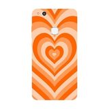 Huawei P10 Lite İle Uyumlu Siyah Groovy Heart Desenli Silikon Kılıf