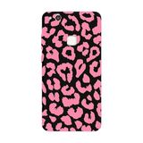Huawei P10 Lite İle Uyumlu Siyah Pink Panthera Desenli Silikon Kılıf