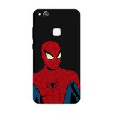 Huawei P10 Lite İle Uyumlu Siyah Retro Spider Desenli Silikon Kılıf