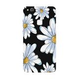 Huawei P10 Lite İle Uyumlu Siyah Soft Petals Desenli Silikon Kılıf