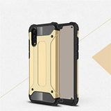 Huawei P20 ile uyumlu Çİft Katman Koruyucu Crash Military Tank Kılıf - Gold