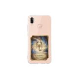 Huawei P20 Lite ile Uyumlu Burç Kartları Akrep Tasarımlı Şeffaf Silikon Kılıf