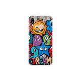 Huawei P20 Lite ile Uyumlu Grafiti Dream Street Tasarımlı Şeffaf Silikon Kılıf