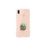 Huawei P20 Lite ile uyumlu Splash arı tasarımlı şeffaf silikon kılıf