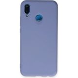 Huawei P20 Lite Kılıf Nano Içi Kadife Silikon - LILA-(5796)